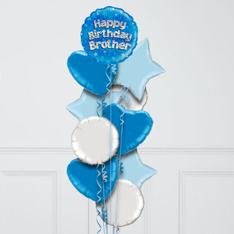 Happy Birthday Brother Inflated Foil Balloons