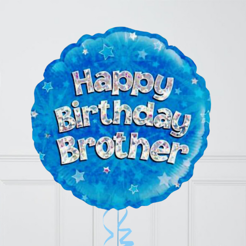 Happy Birthday Brother Inflated Foil Balloons
