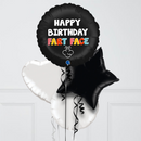 Happy Birthday Fart Face Inflated Foil Balloon Bunch