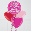 Happy Birthday Grand Daughter Inflated Foil Balloon Bunch
