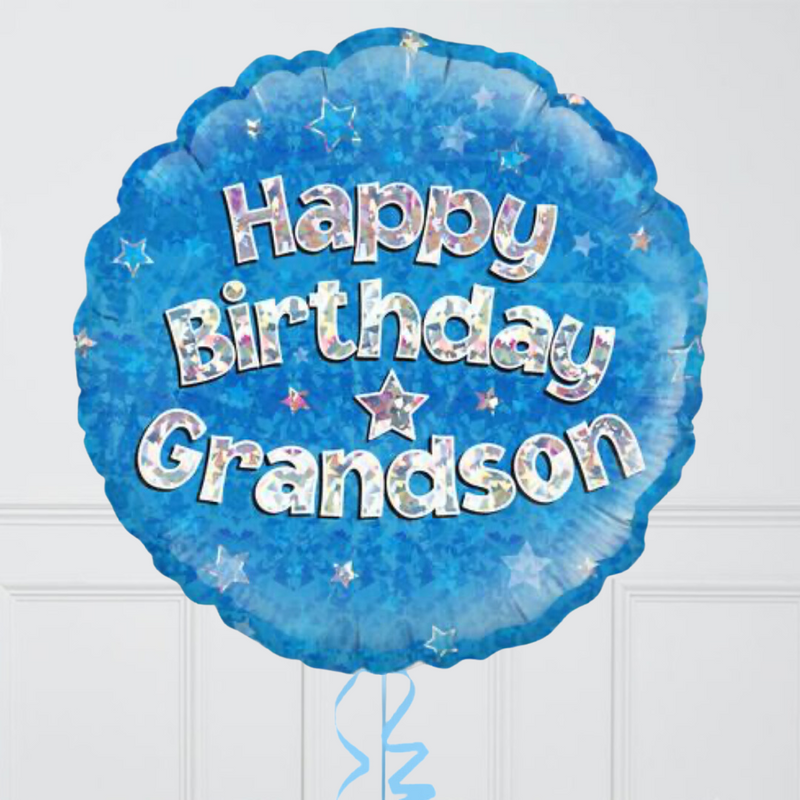 Happy Birthday Grandson Inflated Foil Balloons