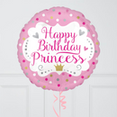 Happy Birthday Princess Inflated Foil Balloon Bunch