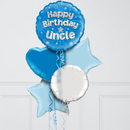 Happy Birthday Uncle Inflated Foil Balloons
