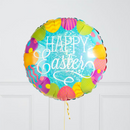 Happy Easter Pastel Eggs Inflated Foil Balloon Bunch