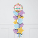 Happy Easter Spring Garden Pastel Matte Inflated Foil Balloon Bunch