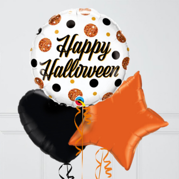 Happy Halloween Classy Foil Balloon Bunch