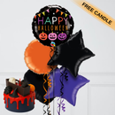 Happy Halloween Foil Balloon Bunch – Free Candle Included