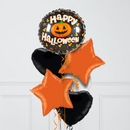 Happy Halloween Pumpkin Bright Foil Balloon Bunch