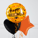 Happy Halloween Spider Inflated Foil Balloon Bunch