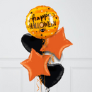 Happy Halloween Spider Inflated Foil Balloon Bunch