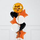 Happy Halloween Spider Inflated Foil Balloon Bunch