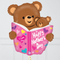 Happy Mother's Day Cutest Teddy Balloon Bouquet