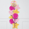 Happy Mother's Day Dots Mixed Pink Inflated Foil Balloon Bunch