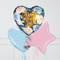 Happy Mother's Day Navy & Pink Florals Inflated Foil Balloon Bunch