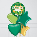 Happy St Patrick's Day Inflated Foil Balloon Bunch