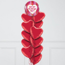 Happy Valentine's Day Hearts Inflated Orb Balloon