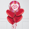 Happy Valentine's Day Hearts Inflated Orb Balloon