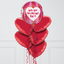 Happy Valentine's Day Hearts Inflated Orb Balloon