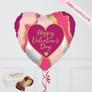 Happy Valentine’s Day Purple Hearts Balloon Bunch
