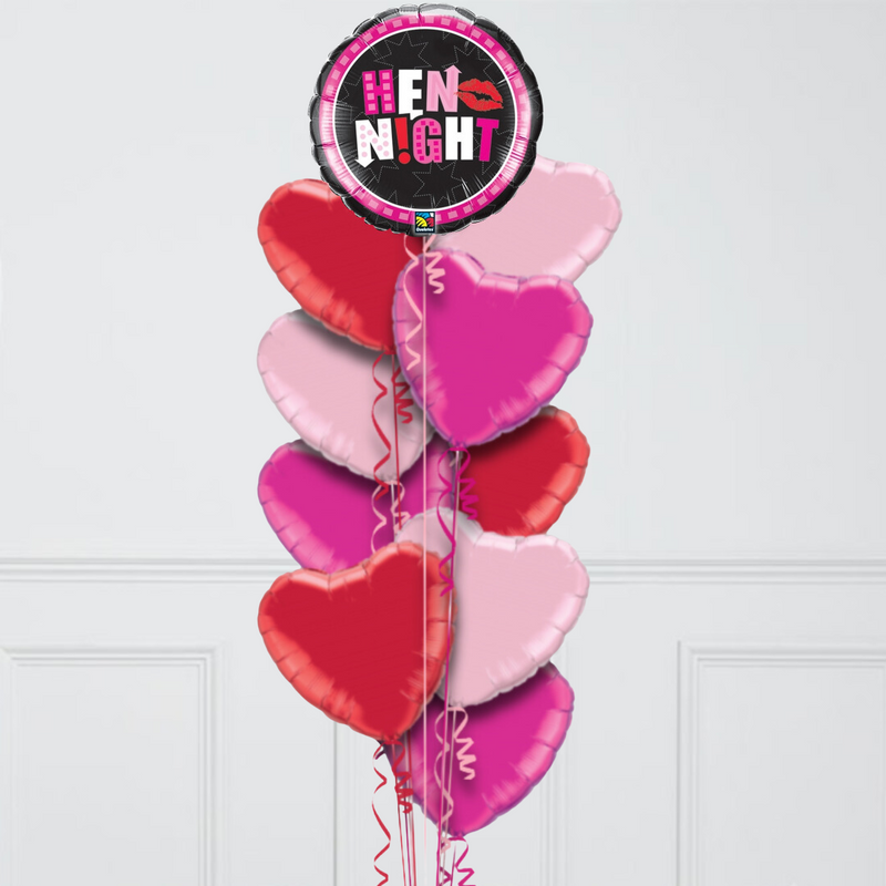 Hen Night Kisses Inflated Balloon Bunch