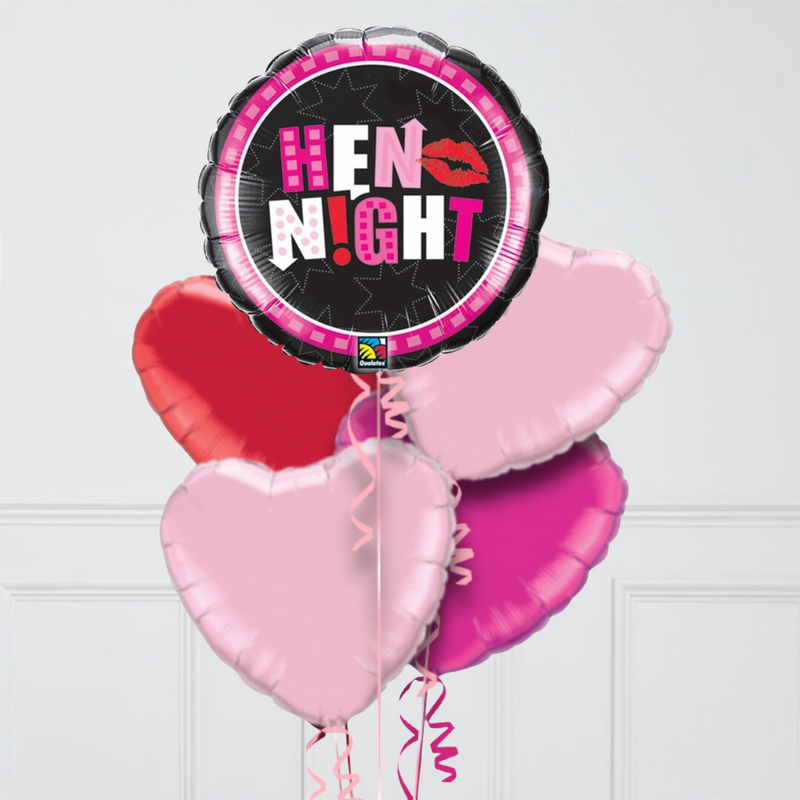 Hen Night Kisses Inflated Balloon Bunch