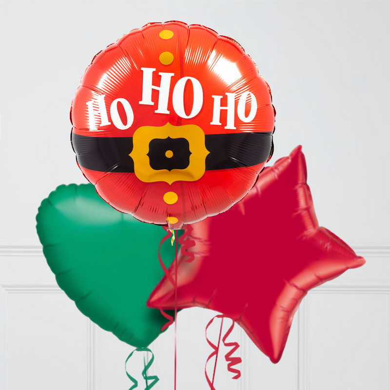 Ho Ho Ho Inflated Foil Christmas Balloons