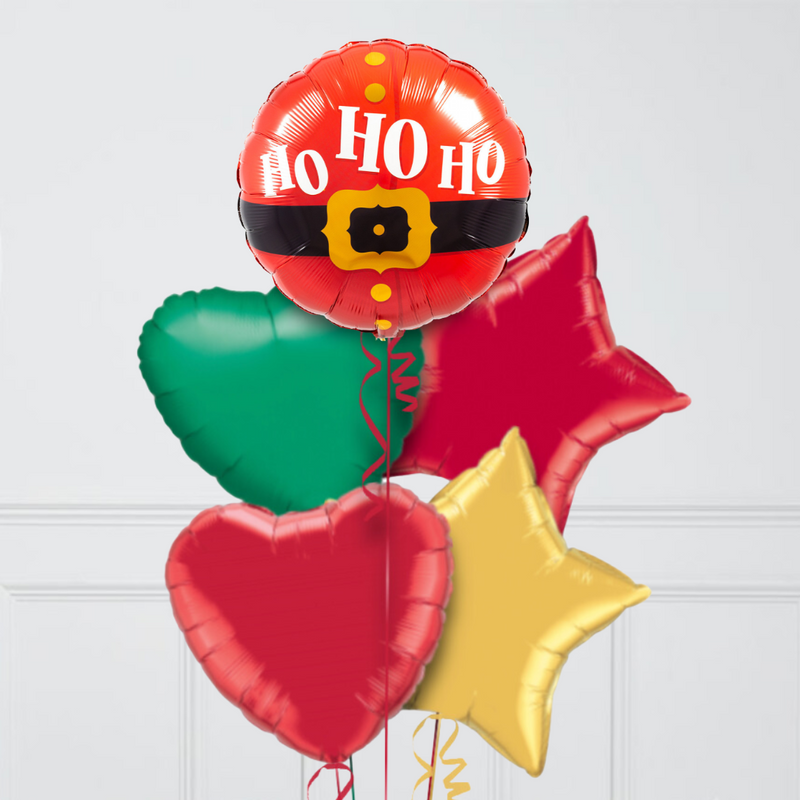 Ho Ho Ho Inflated Foil Christmas Balloons