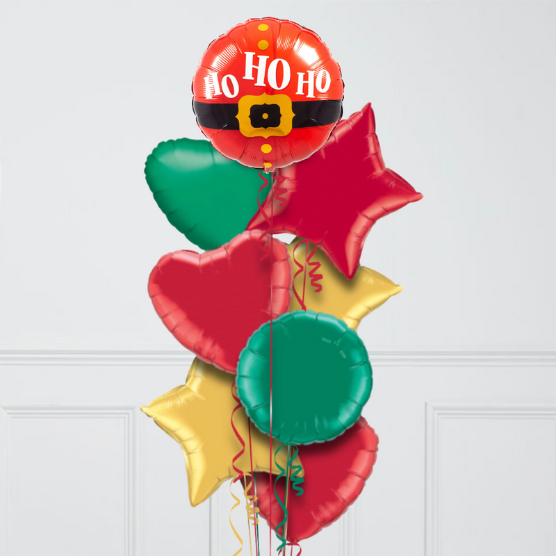 Ho Ho Ho Inflated Foil Christmas Balloons