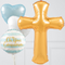 Holy Communion Blue Inflated Balloon Package