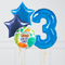 Inflated Dinosaur Birthday Balloon Numbers