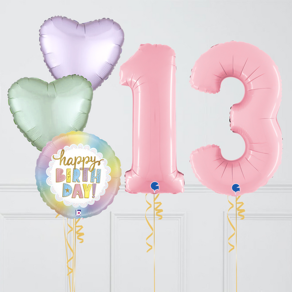 Inflated Fairy Happy Birthday Balloon Numbers