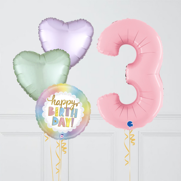 Inflated Fairy Happy Birthday Balloon Number