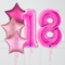 Inflated Fuchsia Pink Birthday Balloon Numbers