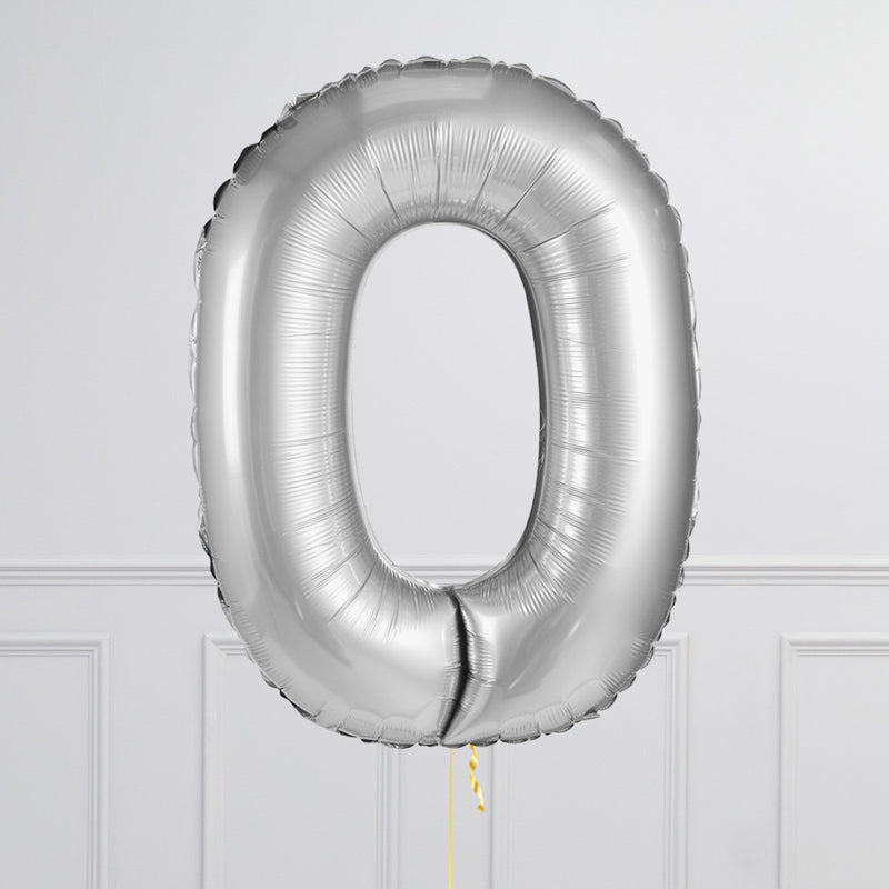 Inflated Silver Letter Balloons