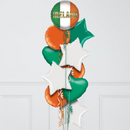 Ireland Themed Inflated Foil Balloon Bunch