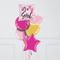 It's A Girl Baby Feet Inflated Foil Balloon Bunch