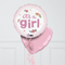 It's A Girl Baby Pink Inflated Foil Balloon Bunch