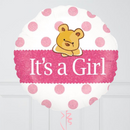 It's a Girl! Teddy Bear Inflated Foil Balloon Bunch