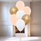 Cream Chrome Party Helium Latex Balloon Bunch