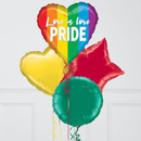 Love is Love Pride Foil Balloon Bouquet