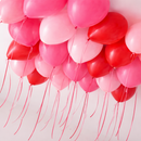 Loved Up Red & Pink Helium Ceiling Balloons