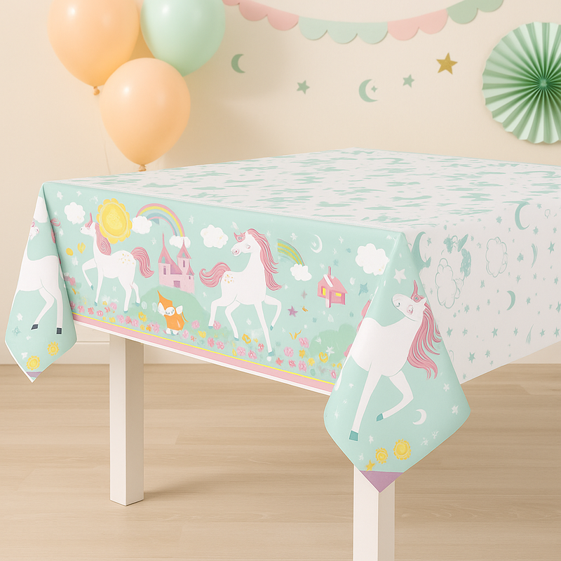 Magic Unicorn Plastic Tablecovers