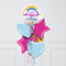 Magical Birthday Inflated Foil Balloon Bunch