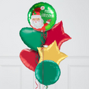 Merry Christmas Santa Stripe Inflated Foil Christmas Balloons