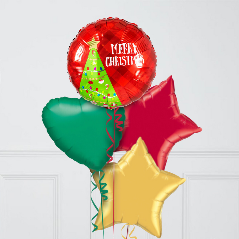 Merry Christmas Tree Inflated Foil Christmas Balloons