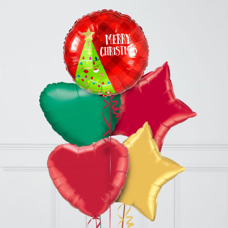 Merry Christmas Tree Inflated Foil Christmas Balloons