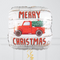 Merry Christmas Truck Inflated Foil Balloon Bunch