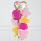 Mother's Day Watercolour Satin Hearts Inflated Foil Balloon Bunch