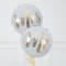 Mr & Mrs Wedding Gold Inflated Foil Balloon Bunch