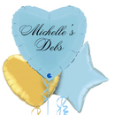 Blue Debs Personalised Heart